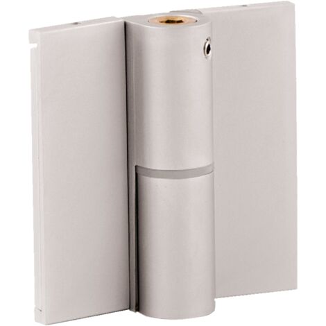 Paumelle à ressort droite en aluminium avec cache vis pour cabines sanitaires HOMEWELL
