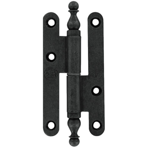 Paumelle à vase droite BROS 16ARD146B 140x60 mm Acier Noir