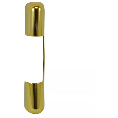 Paumelle à vase rustique N°3 bouts ronds Bouvet - Epoxy noir - 110 x 55 - Droite - 14,5