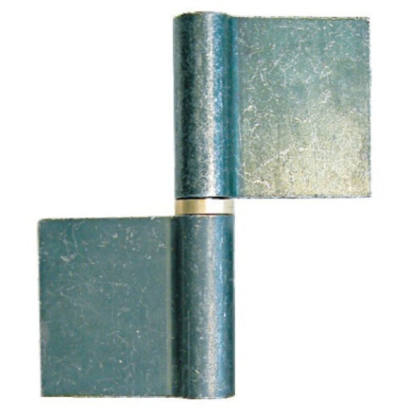 Finish - Paumelle de grille go Argent 120 Droite 120