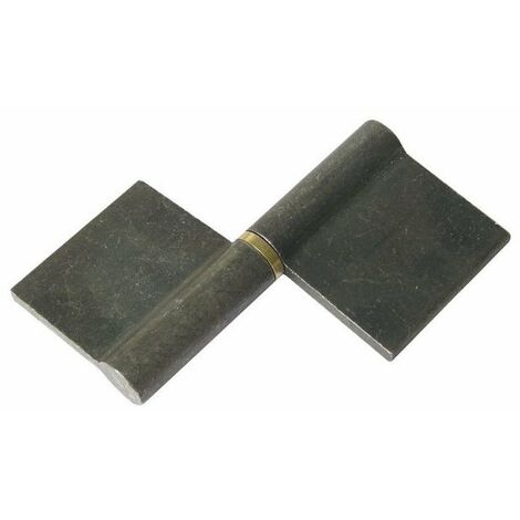 Paumelle De Grille Profilee 80 Bague Laiton - Lames Au Centre - Grenai Llee