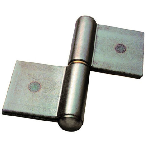 Paumelle de grille roulée à souder GRLD à lame double longue centrée hauteur 140 mm - TORBEL INDUSTRIE