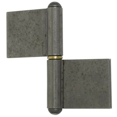 Paumelle De Grille Roulee Lame Longue - Bague Laiton - 80x3 Brut