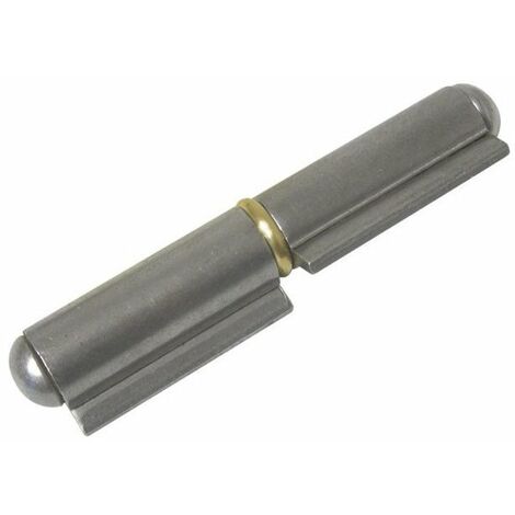 Paumelle De Grille Roulee Lames Courtes 120x11 - Bague Laiton - Lames Au Centre