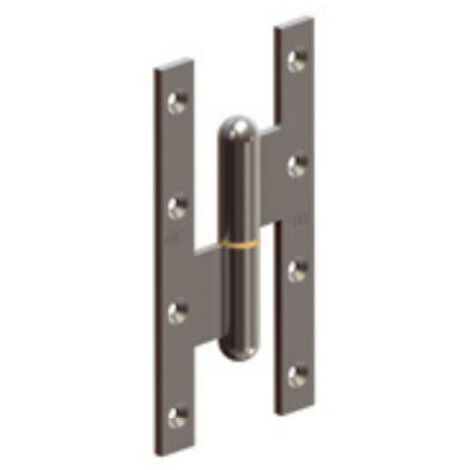 Paumelle droite MONIN 6004 bout carré 110x70 mm acier zingué NF