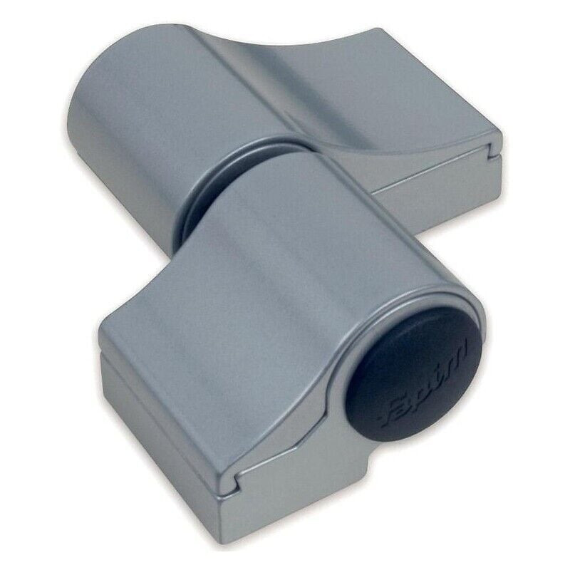 Paumelle en applique pour porte d'entrée type Loira+ 2 lames axe de rotation à 20 mm entraxe 60 mm sans fixation noir ral 9005 satiné - FAPIM