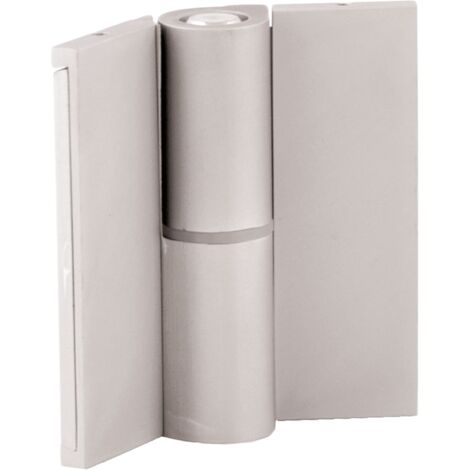 Paumelle gauche en aluminium avec cache vis pour cabines sanitaires HOMEWELL