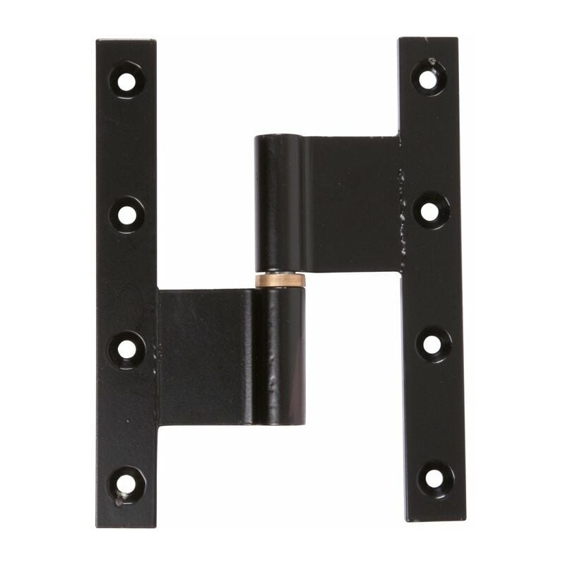 Faure Et Fils - Paumelle gauche noire renforcée - 160 x 120 mm - Grand écart