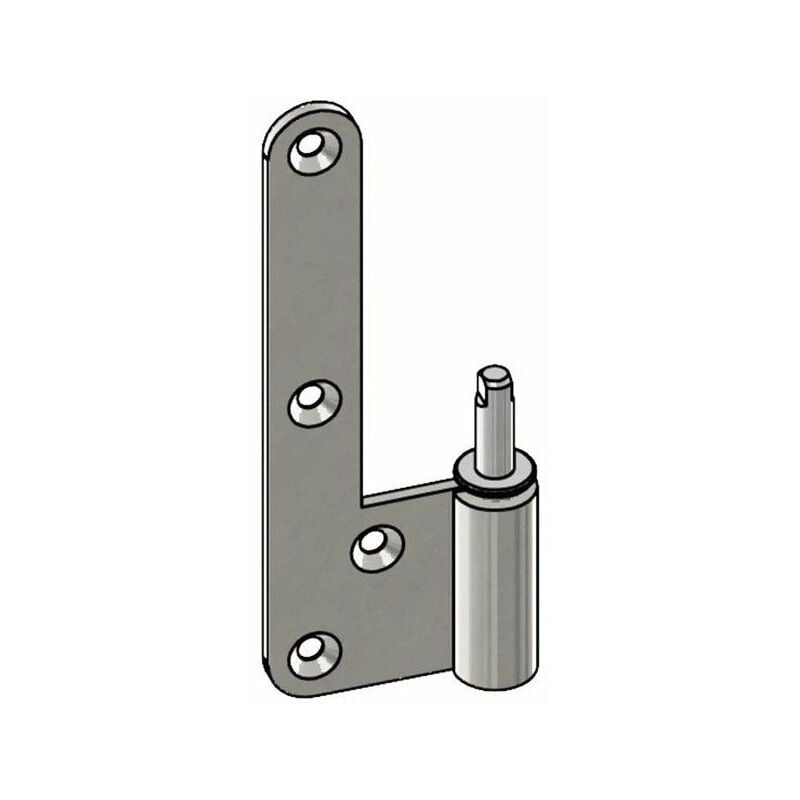 Gilac - Paumelle Male Hb 130 (en l) Reglable - Droite - Zn Blanc