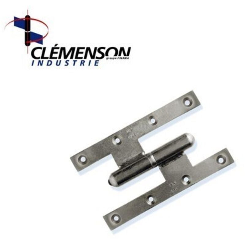 Paumelle picardes grand écartement bouts carrés 160x100mm gauche - faure et fils - FFG1610CG0