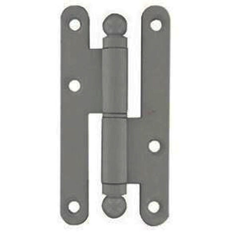 Paumelle pour meuble 110x55mm droite – Acier cémenté vernis – Bout rond – Pour portes intérieures – 27ARD11533 – Bouvet