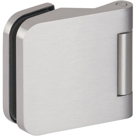 Paumelle pour porte en verre 6325-20 LM couleur inox rd pour 3 parties HERMAT