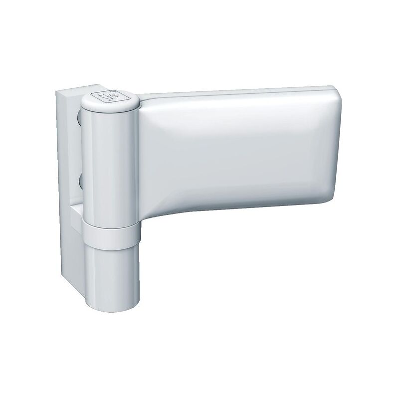 Paumelle pour porte pvc, type kt-ev Dormant largeur 20 mm recouvrement 18/23 blanc 9016 Hahn