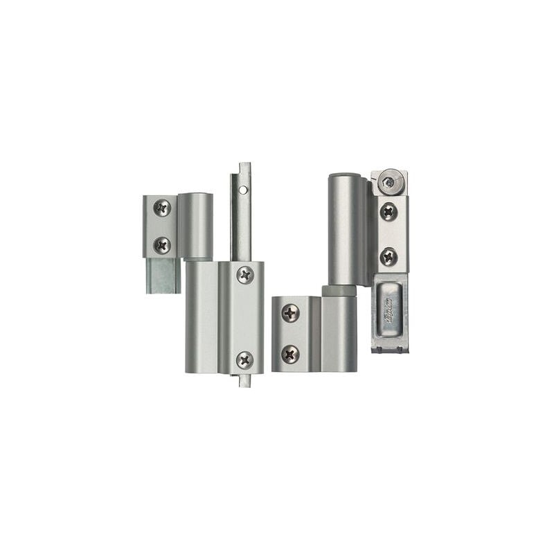 Paire de paumelle symétrique Galicube Fapim oscillo-battant nj aspect inox - 1404AINJ