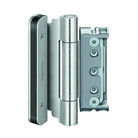Paumelle standard pour menuiserie bois BAKA 3D bout rond - Hauteur totale : 140 mm - Largeur totale : 55 mm - Sens : réversible - SIMONSWERK