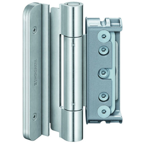 Paumelle suplémentaire BAKA 4030 3D FD 120 kg - SIMONSWERK Argent