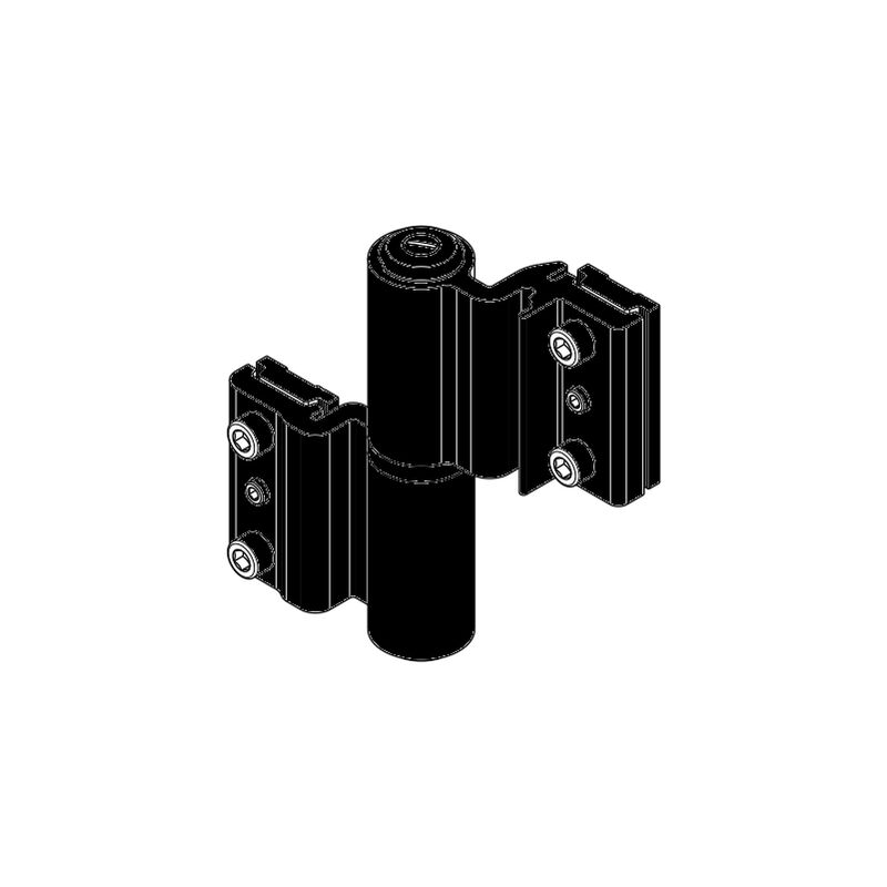 Paumelle à clamer 5511I alu noir Fapim pour porte lourde - 5511I-37