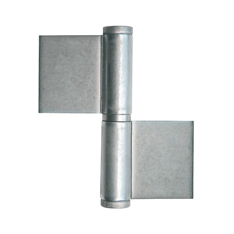 Faure - Paumelle grille inox roulée - Hauteur : 100 mm - Diamètre du nœud : 18.5 mm et fils