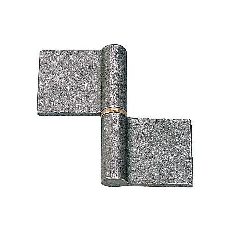 Paumelles de grille nœuds plats lames déportées type GO main droite hauteur 140 mm - FAURE & FILS - TORBEL INDUSTRIE