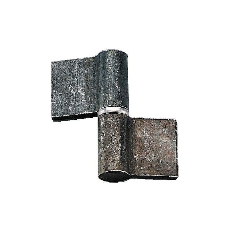 Paumelles de grille nœuds plats lames symétriques type go hauteur 140 mm Faure
