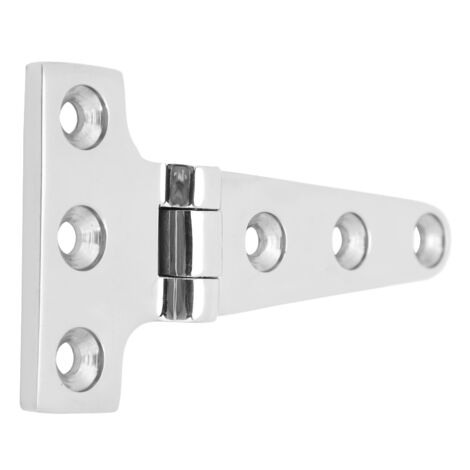 Paumelles en T en Acier Inoxydable pour Portes Lourdes et Bateaux, Hinges Métal Résistantes (54x100mm)