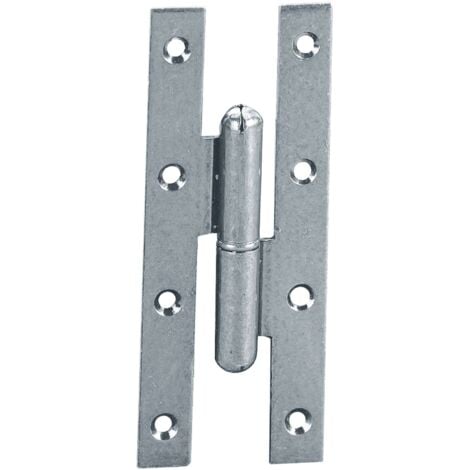 ALDEGHI LUIGI SPA PAUMELLES FERRO ART. 105 MM 140X55 DX. Prezzo per 1 pezzo.