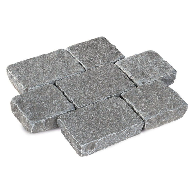 Capri - Pavé Calcaire Cobra Gris 20x14cm, ép. 3cm - vendu au m²