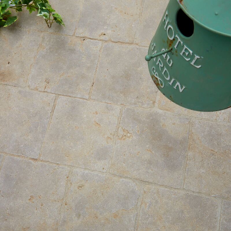 Ro'ma Nature - Pavé extérieur Pierre Naturelle Atlas - 20x20x1,5 cm - Beige