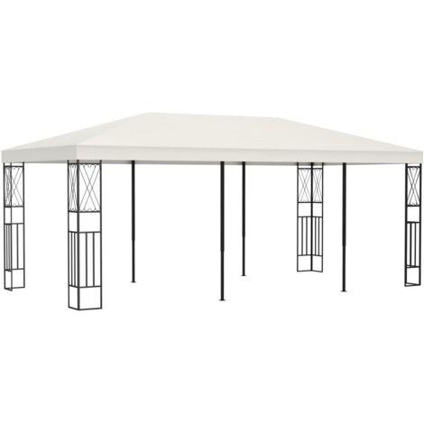 Pavillon 3×6 m Creme Stoff vidaXL