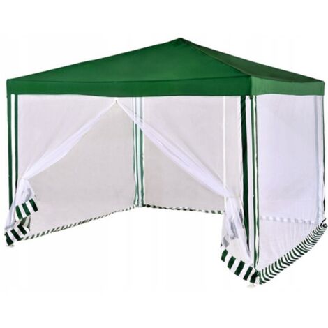 Pavillon 3X3 G1015 GRÜN MIT NETZ