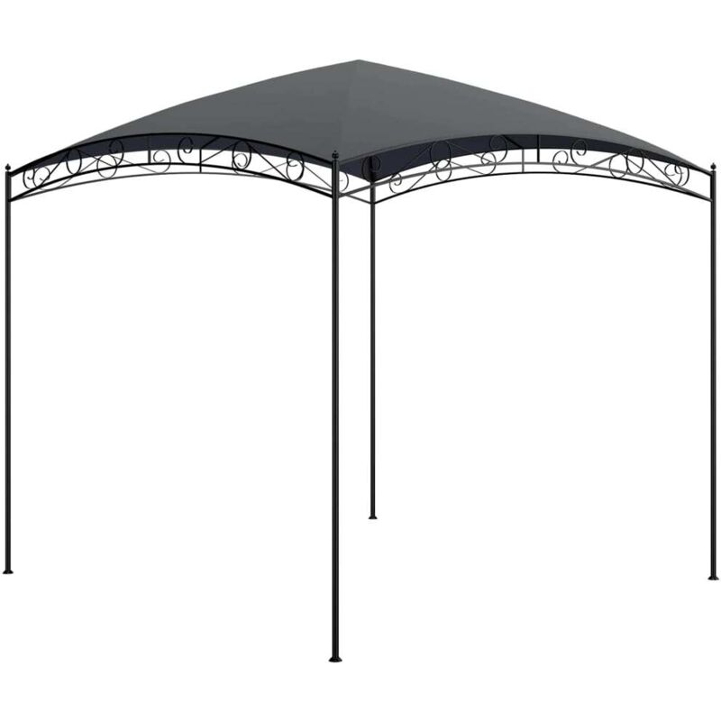 Pavillon 3x3x2, 65 M Anthrazit 180 G/m² - Vidaxl