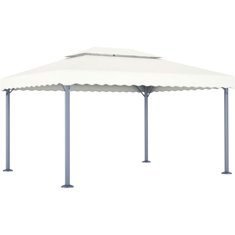Pavillon 400 X 300 Cm Creme Aluminium - Vidaxl