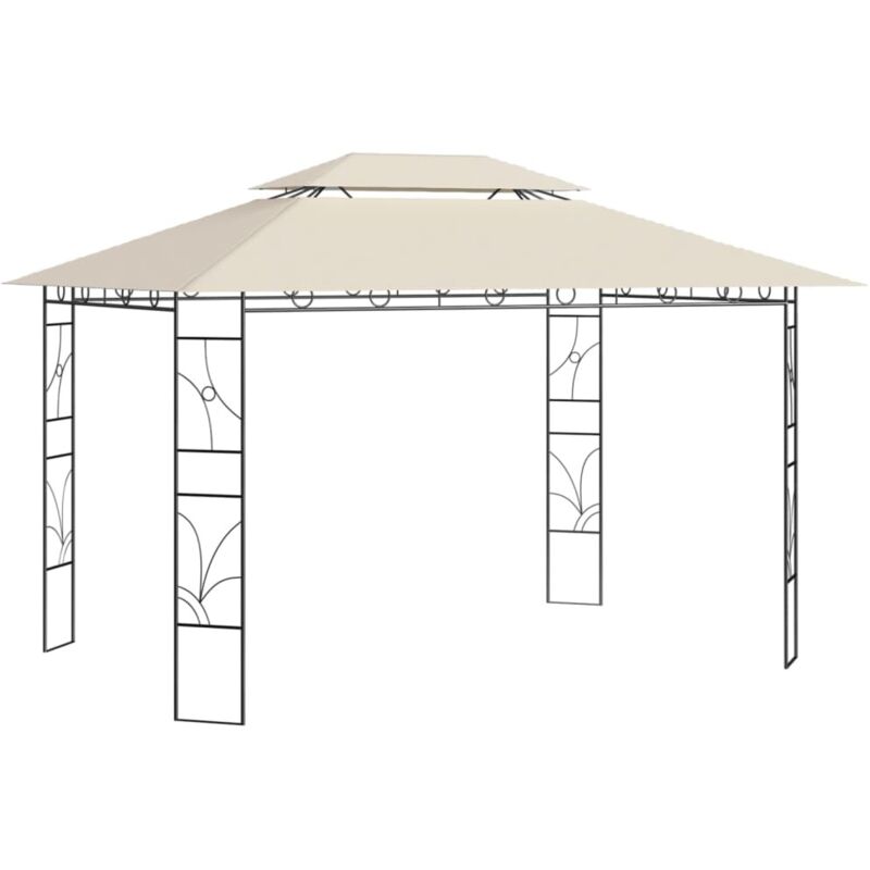 Pavillon 4x3x2, 7 M Creme 160 G/m² Vidaxl