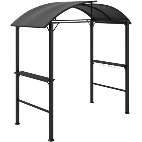 Pavillon BBQ imperméable de 233 x 110 cm – Toit double et protection anti-UV, idéal pour les pique-niques et fêtes 