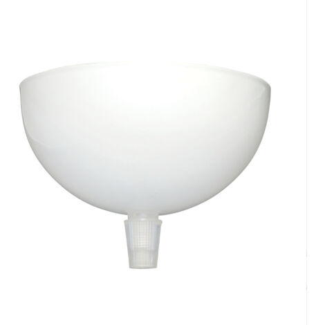 Pavillon cache-fils métal rond blanc diam.100mm, serre câble inclus - Tibelec