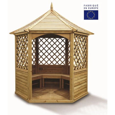 Pavillon hexagonal - Toiture bois - 4,74 m²