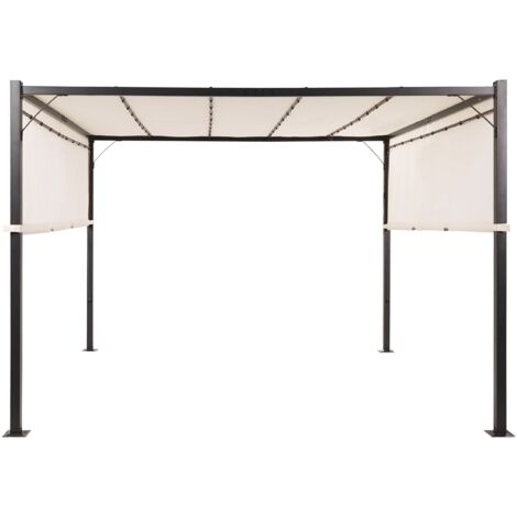 Pavillon LED PARGA Metall 310 cm 310 cm Beige