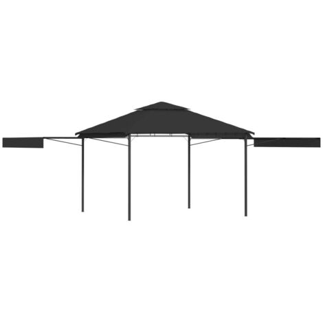 Pavillon mit Doppelt Erweiterten Dächern 3x3x2,75 cm 180 g/m² vidaXL