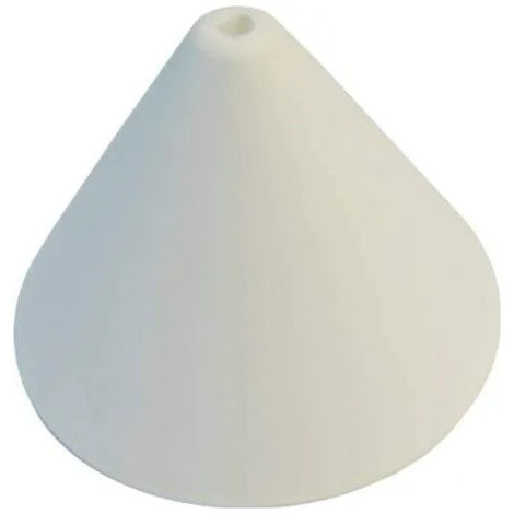 Pavillon patère plastique conique blanc, diamètre 110 mm