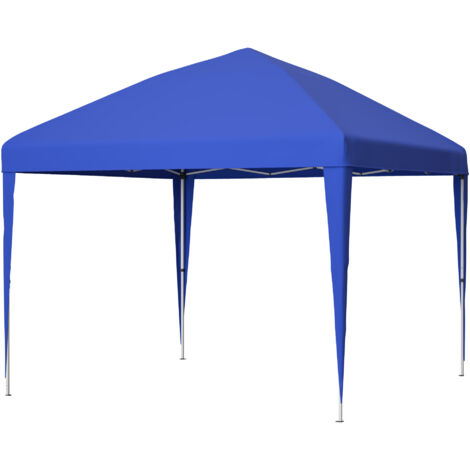 Pavillon pop-up 3 x 3 m, hauteur réglable Pavillon pliable ,avec 4 sacs de sable ,Tente de réception imperméable,bleu