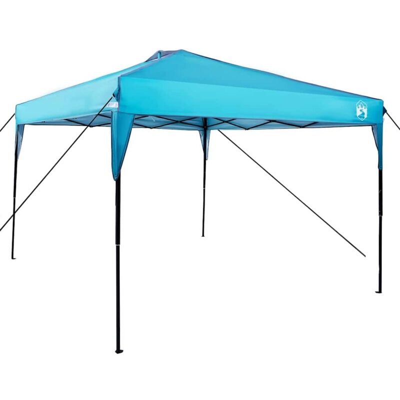 Pop-up Pavillon Zelt Blau 300 X 300 Cm Stoff Vidaxl