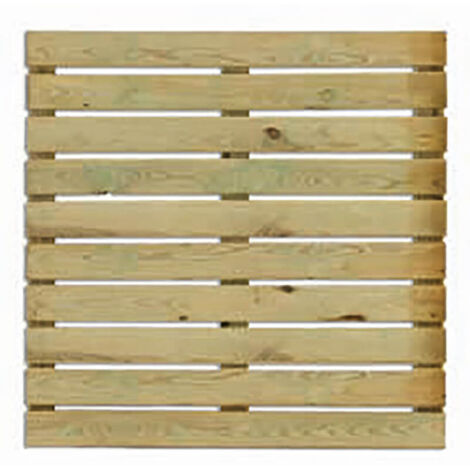Pavimentazione da Esterno 1 Pezzo Mattonella Kiwi 100x100x3,8 cm in Legno Impregnato