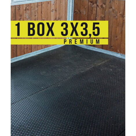 Pavimentazione in gomma ECOHORSE PREMIUM per 1 BOX 3x3,5 – colore ROSSO: Pavimentazione in gomma ECOPLUS PREMIUM per 1 BOX di dimensione 3x3,5m