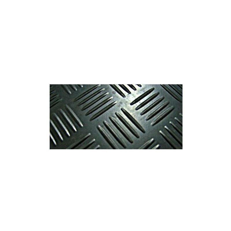 

Pavimento caucho estribera checker negro rollo 10 m, x 1,4 m, ancho