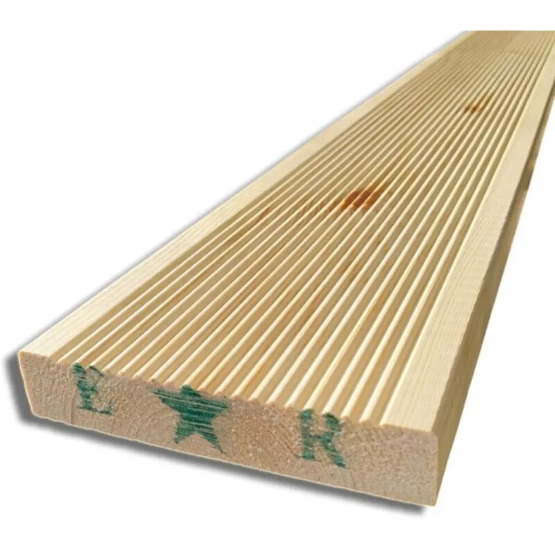 Sunwood Pavimento Decking Naturale In Legno Antiscivolo Da 200 Cm, ...