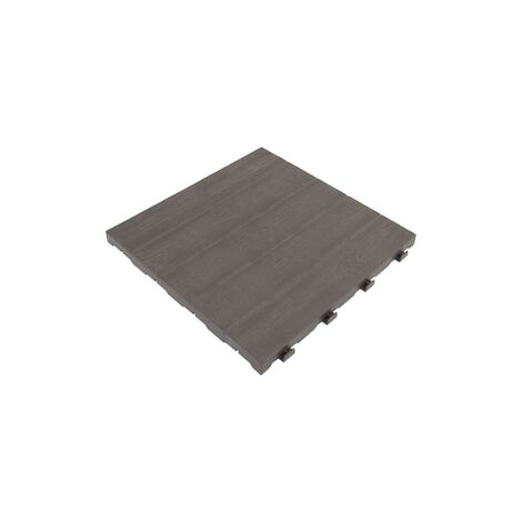Pavimento effetto legno E40 LM in polipropilene cm 39x39x2,5 per uso esterno e interno giardino campeggi con incastri per giunzione