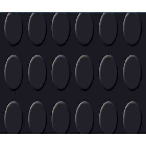 PAVIMENTO EUROGOMMA BOLLO NERO 3MM H120CM