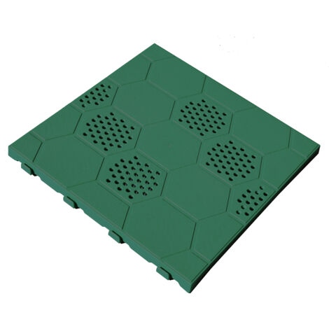 PAVIMENTO IN PP 40X40X2,5 CM E40 VERDE- ART PLAST- 6,0 pz