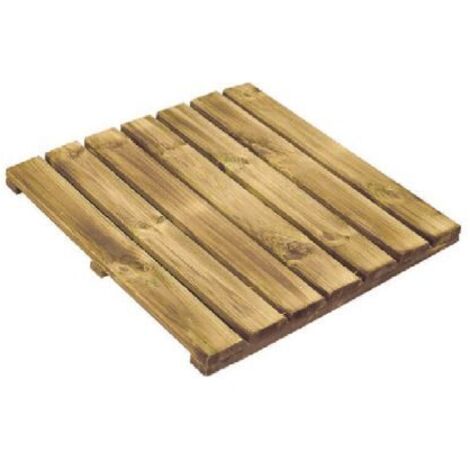 PAVIMENTO PER ESTERNO IN LEGNO 40X40 PINO IMPREGNATO
