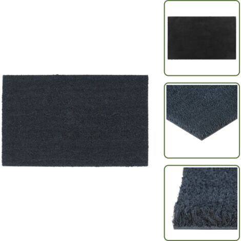 Pavimento pulito - vidaXL Zerbino Grigio Scuro 50x80 cm Fibra di Cocco - Zerbino antiscivolo